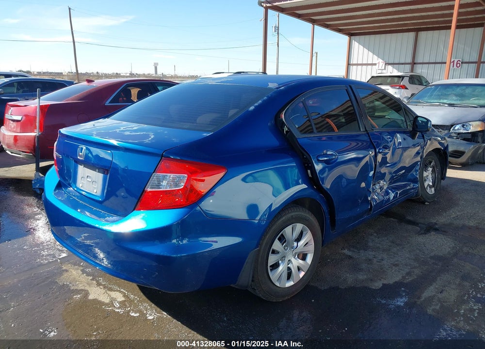 2012 HONDA CIVIC VIN: 2HGFB2F51CH571226