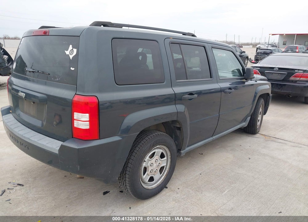 2008 JEEP PATRIOT SPORT VIN: 1J8FT28W88D519705