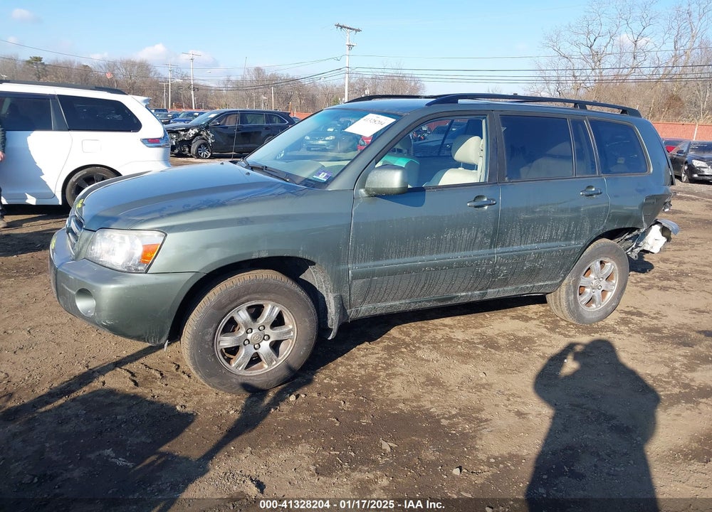 2006 TOYOTA HIGHLANDER V6 VIN: JTEHP21A660171244