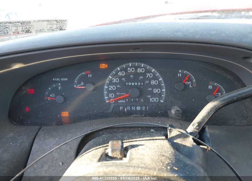 1998 FORD F-150 STANDARD/XL/XLT VIN: 1FTZF1822WNC37103