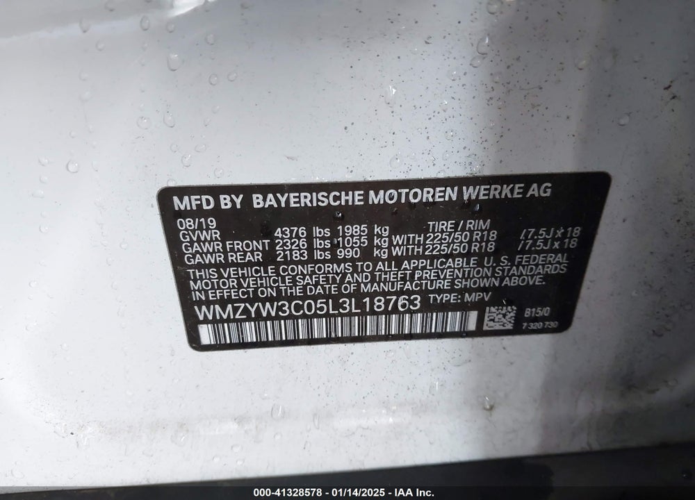 2020 MINI COUNTRYMAN COOPER VIN: WMZYW3C05L3L18763