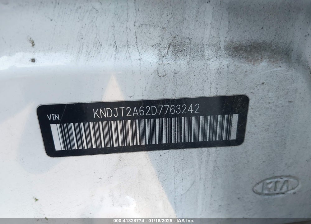 2013 KIA SOUL VIN: KNDJT2A62D7763242