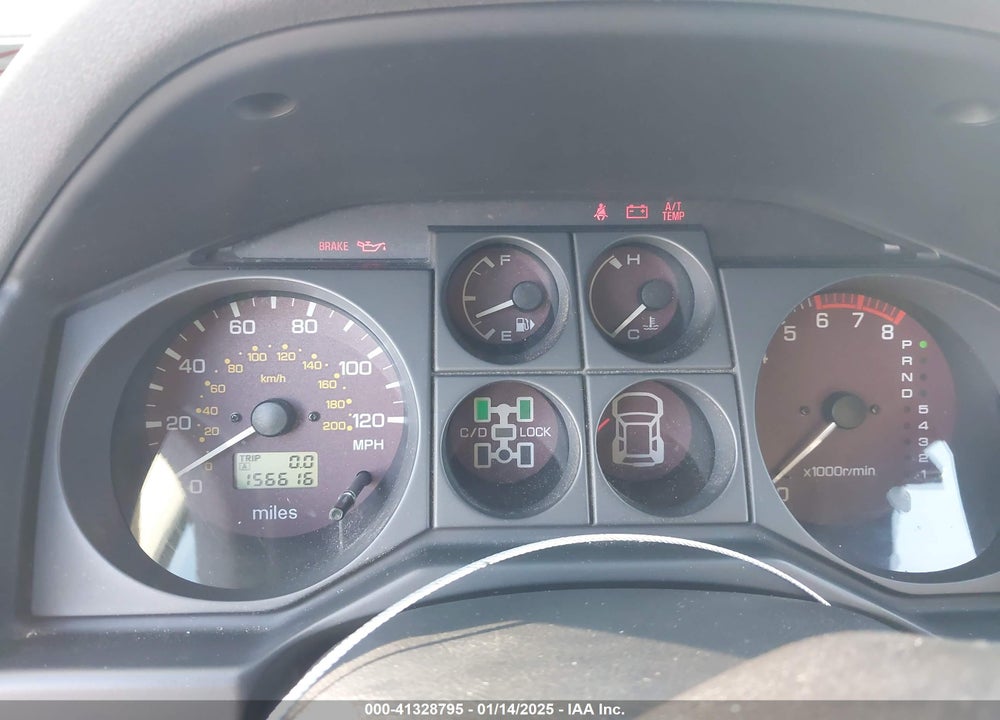 2001 MITSUBISHI MONTERO LIMITED VIN: JA4MW51R11J022220