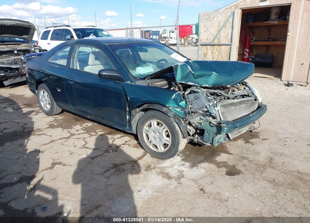 2002 HONDA CIVIC LX VIN: 1HGEM22522L018081