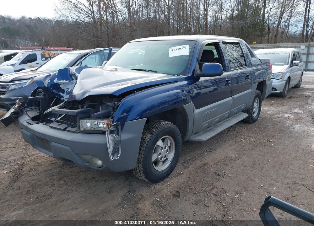 2002 CHEVROLET AVALANCHE 1500 VIN: 3GNEK13TX2G293603