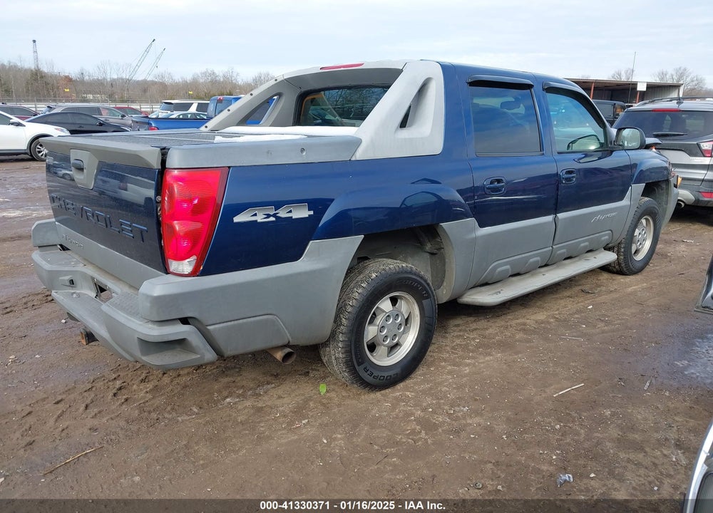 2002 CHEVROLET AVALANCHE 1500 VIN: 3GNEK13TX2G293603