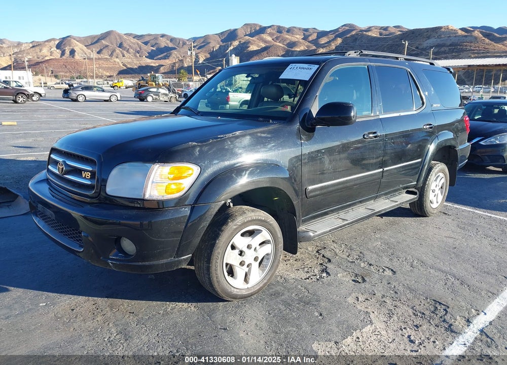 2002 TOYOTA SEQUOIA LIMITED V8 VIN: 5TDBT48A82S128779