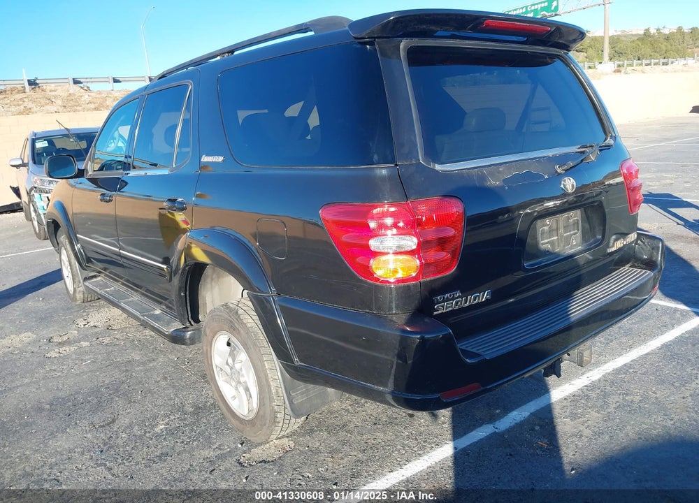 2002 TOYOTA SEQUOIA LIMITED V8 VIN: 5TDBT48A82S128779