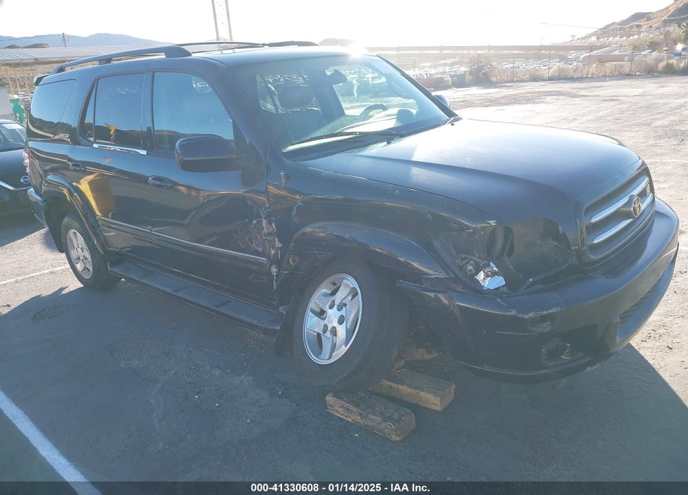 2002 TOYOTA SEQUOIA LIMITED V8 VIN: 5TDBT48A82S128779