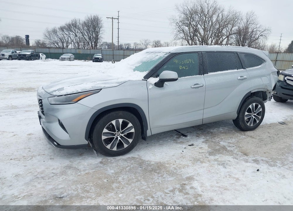 2021 TOYOTA HIGHLANDER XLE VIN: 5TDGZRBHXMS543600
