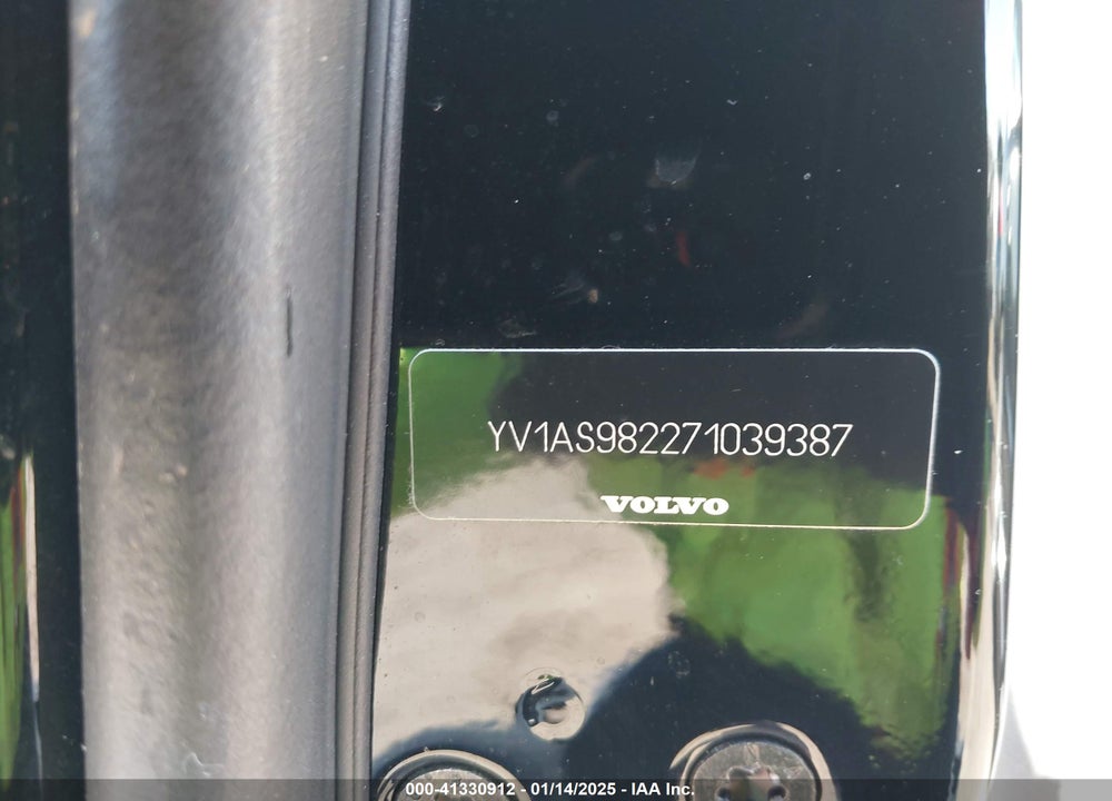 2007 VOLVO S80 VIN: YV1AS982271039387