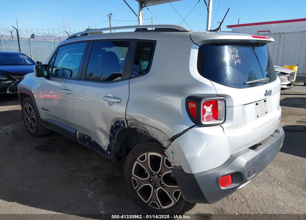 2016 JEEP RENEGADE LIMITED VIN: ZACCJADT8GPE35440