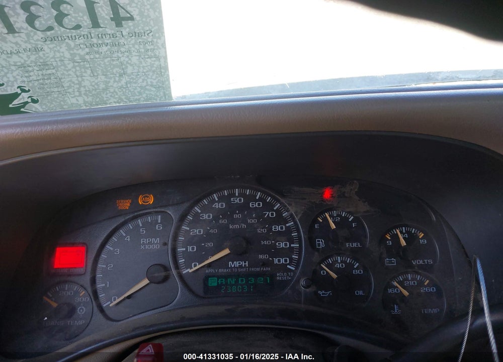 2002 CHEVROLET SILVERADO 2500HD LT VIN: 1GCHK23UX2F125028