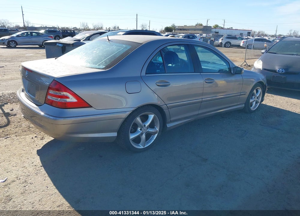 2005 MERCEDES-BENZ C 230 KOMPRESSOR SPORT VIN: WDBRF40J65F640304