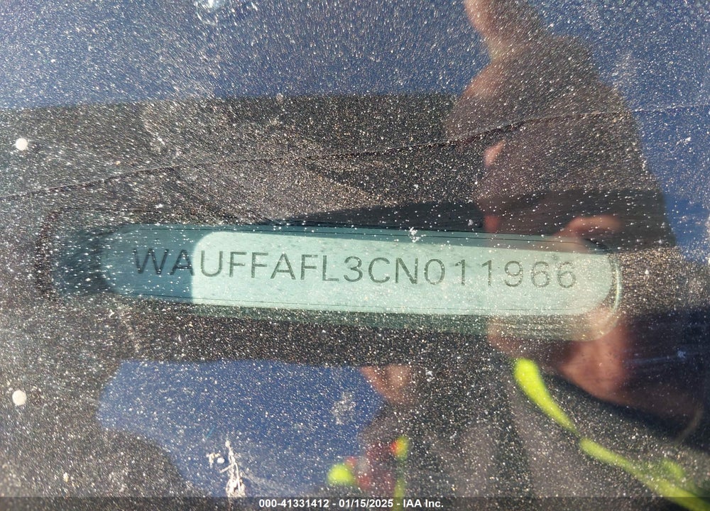 2012 AUDI A4 VIN: WAUFFAFL3CN011966