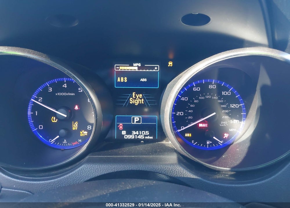 2019 SUBARU OUTBACK 2.5I VIN: 4S4BSABC2K3315251