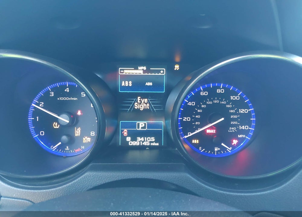 2019 SUBARU OUTBACK 2.5I VIN: 4S4BSABC2K3315251