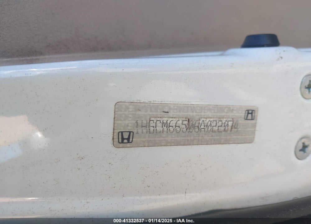 2006 HONDA ACCORD VIN: 1HGCM66506A022074