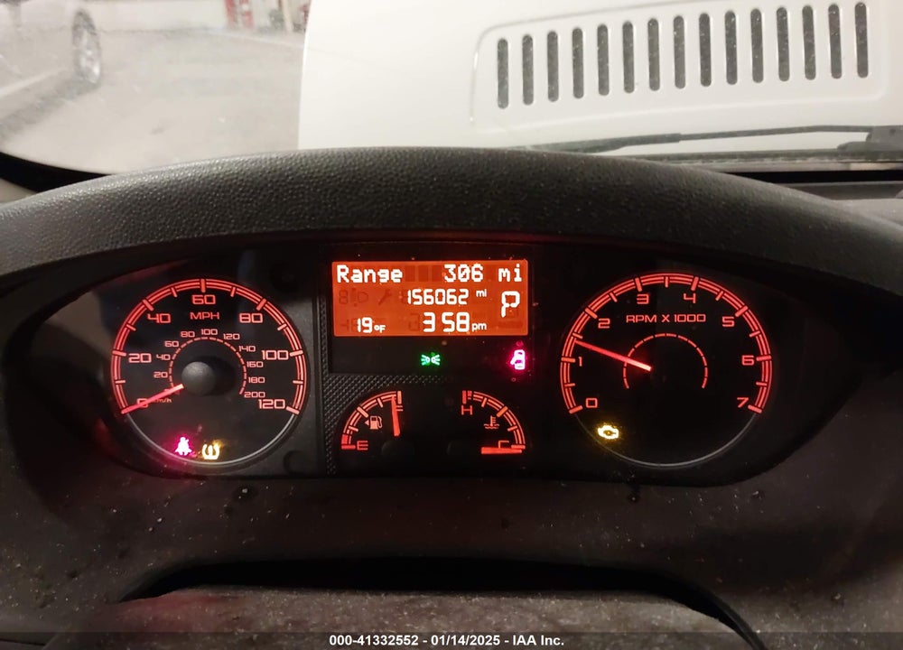 2019 RAM PROMASTER 1500 LOW ROOF 118 WB VIN: 3C6TRVNG7KE544020