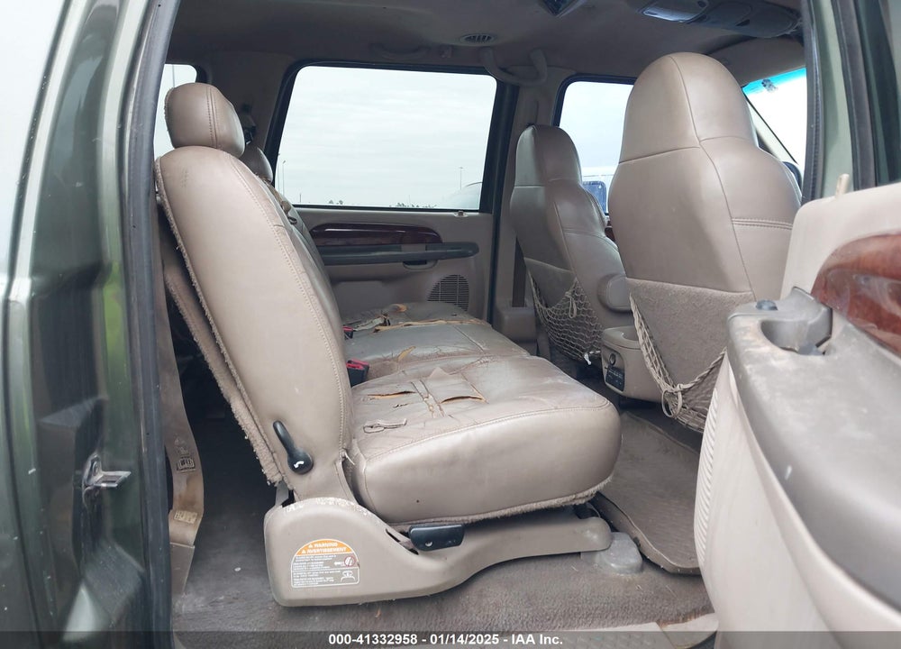 2000 FORD EXCURSION LIMITED VIN: 1FMNU43S5YEC17665