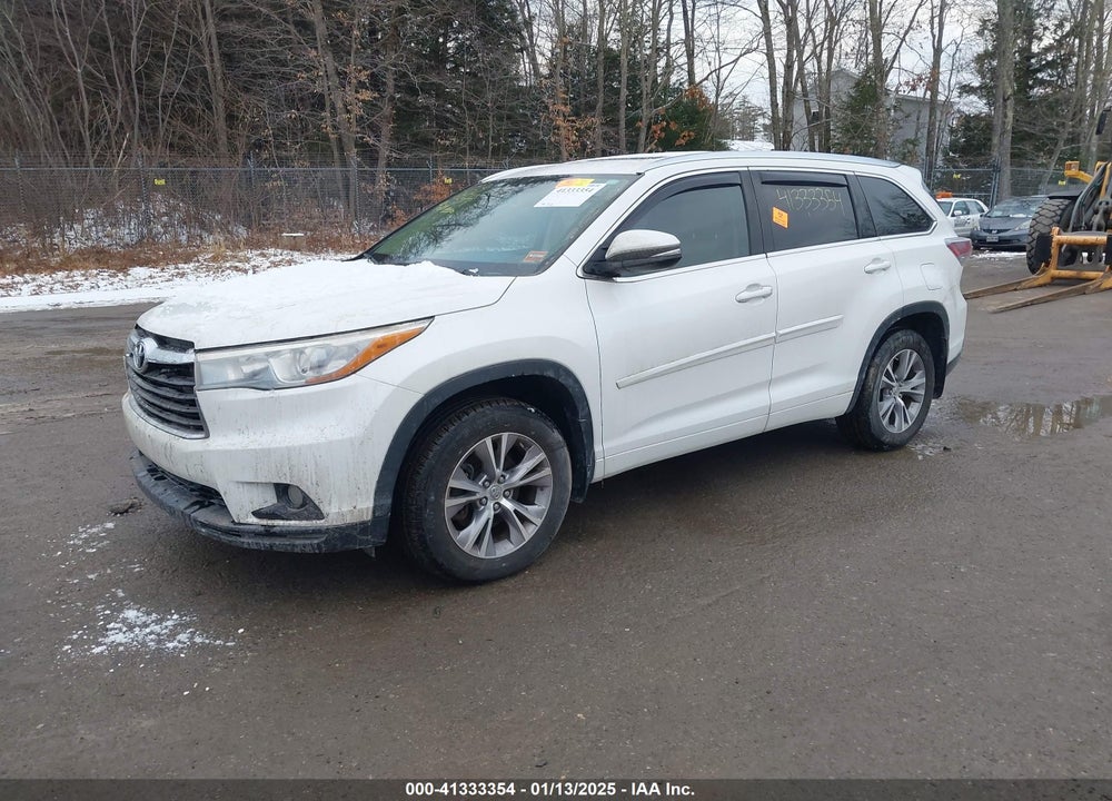 2015 TOYOTA HIGHLANDER XLE VIN: 5TDJKRFH7FS147809