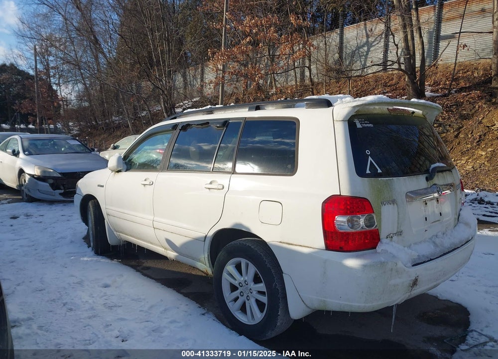 2006 TOYOTA HIGHLANDER HYBRID V6 VIN: JTEEW21A760018510