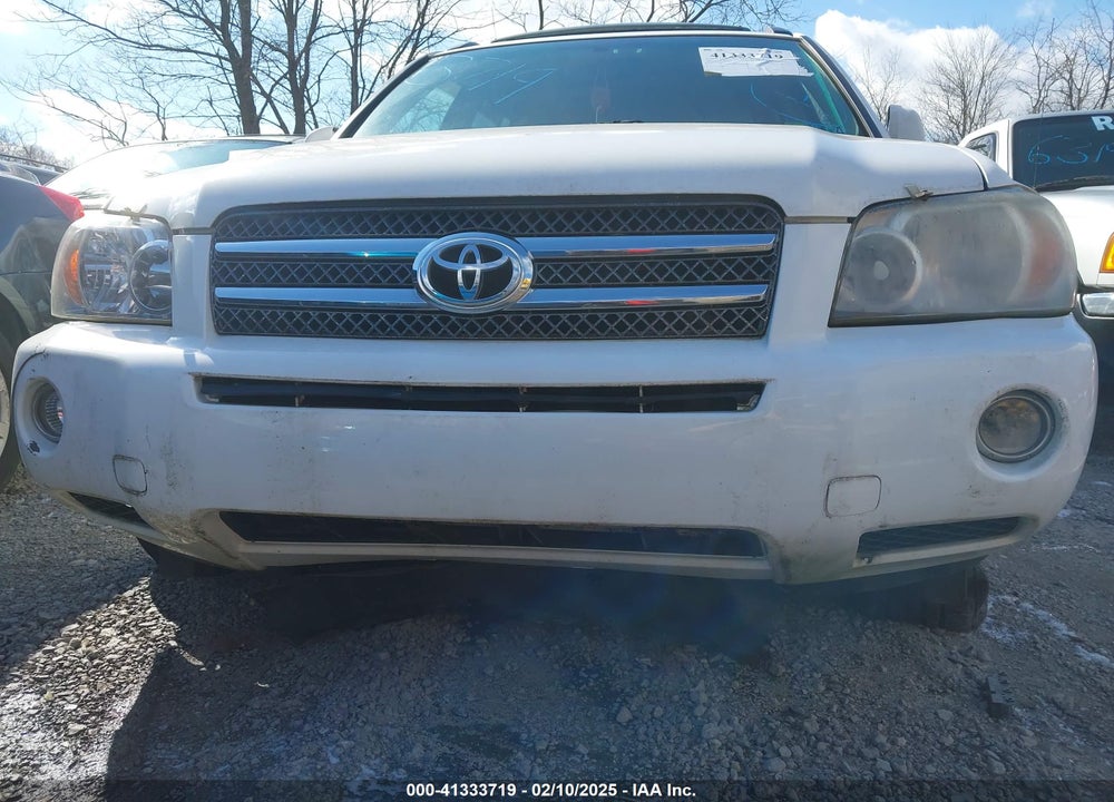 2006 TOYOTA HIGHLANDER HYBRID V6 VIN: JTEEW21A760018510