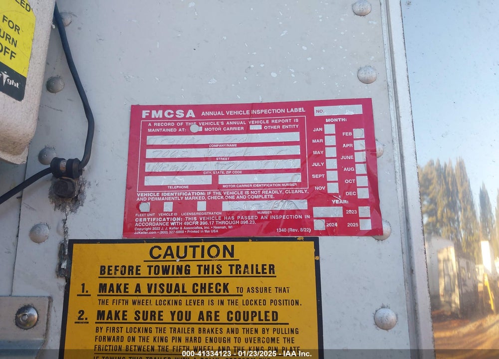 2012 UTILITY TRAILER MFG TRAILER VIN: 1UYVS2537CM355812