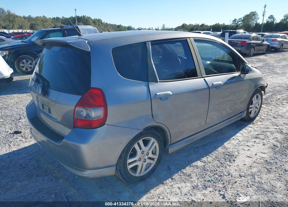 2008 HONDA FIT SPORT VIN: JHMGD38628S058526