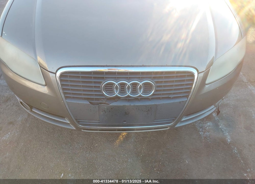 2007 AUDI A4 2.0T VIN: WAUAF78E27A194561