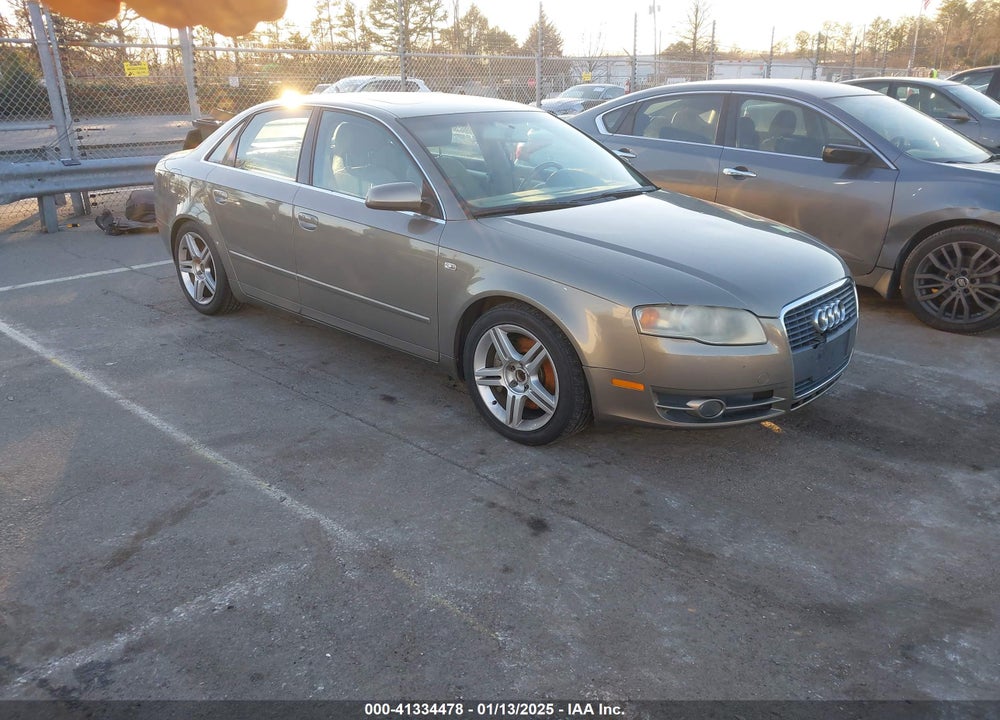 2007 AUDI A4 2.0T VIN: WAUAF78E27A194561