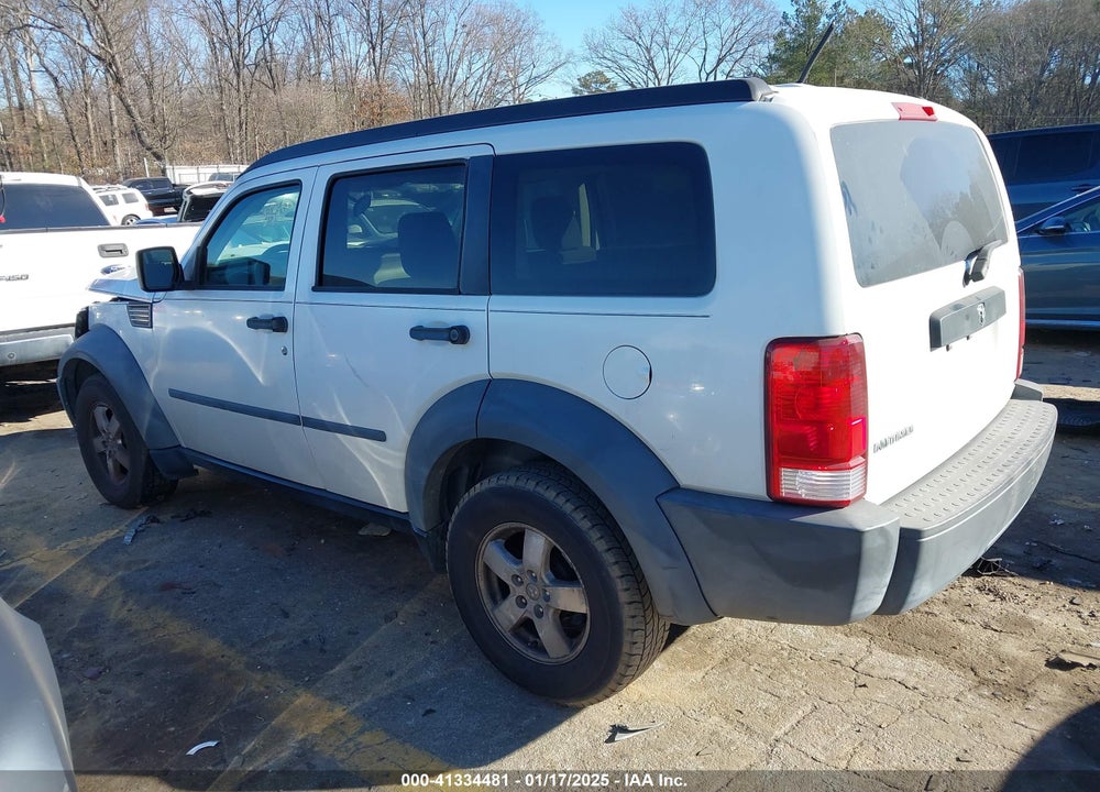 2007 DODGE NITRO SXT VIN: 1D8GT28KX7W591146