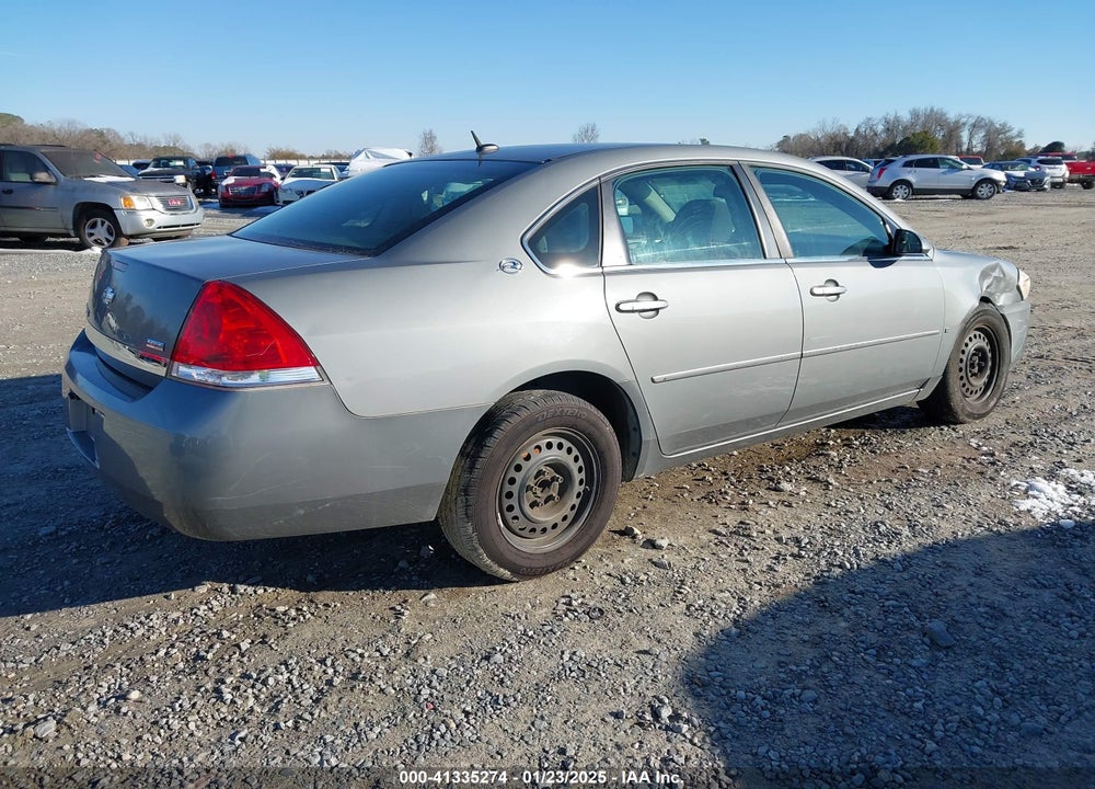 2007 CHEVROLET IMPALA LS VIN: 2G1WB58K079271334