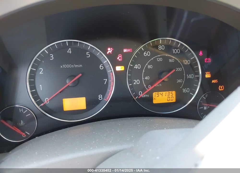 2005 INFINITI FX35 VIN: JNRAS08U65X105565