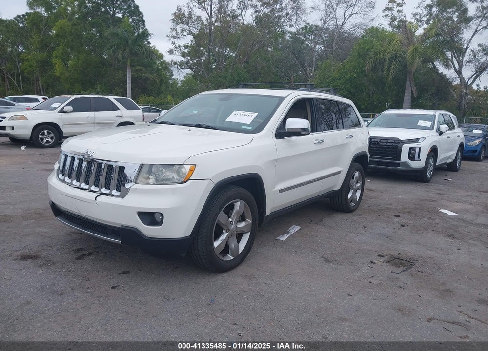 2012 JEEP GRAND CHEROKEE OVERLAND VIN: 1C4RJECT8CC247051