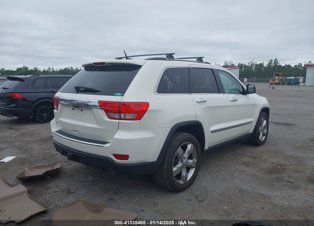 2012 JEEP GRAND CHEROKEE OVERLAND VIN: 1C4RJECT8CC247051