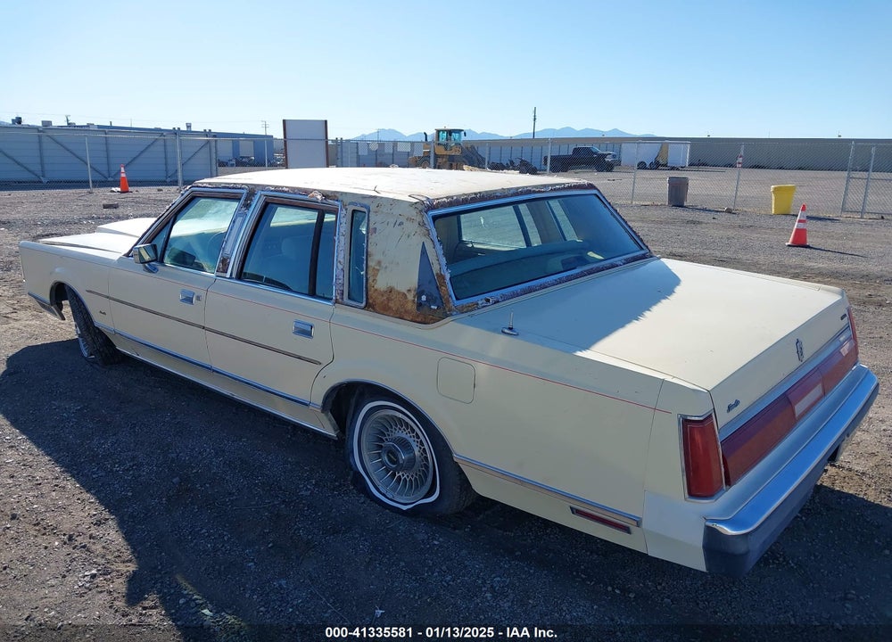 1985 LINCOLN TOWN CAR VIN: 1LNBP96F0FY770483