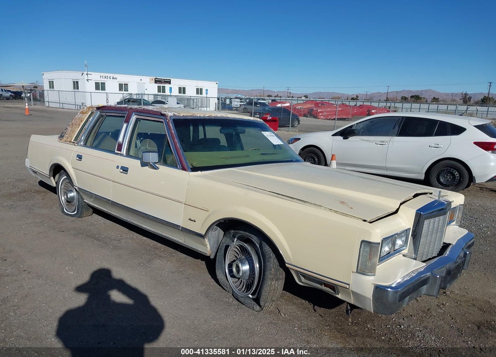 1985 LINCOLN TOWN CAR VIN: 1LNBP96F0FY770483