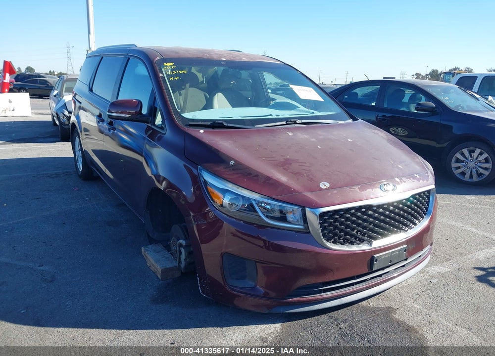 2016 KIA SEDONA LX VIN: KNDMB5C15G6177065