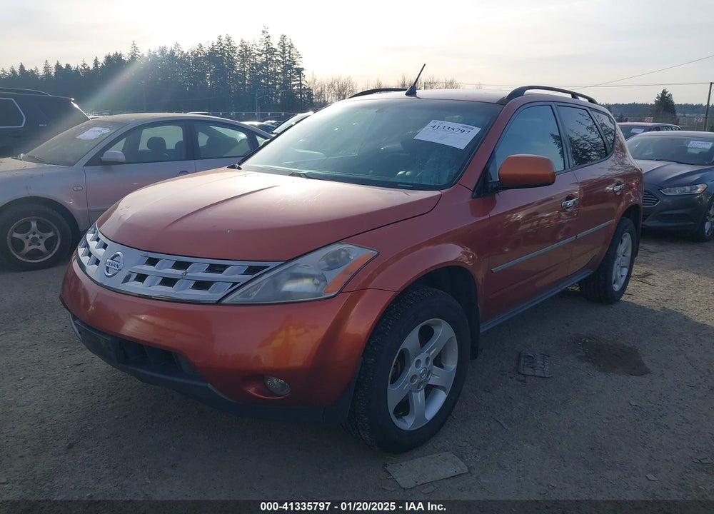 2004 NISSAN MURANO SL VIN: JN8AZ08W64W330378