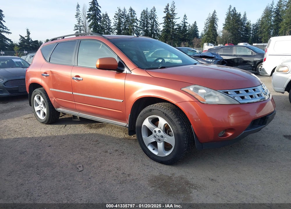 2004 NISSAN MURANO SL VIN: JN8AZ08W64W330378