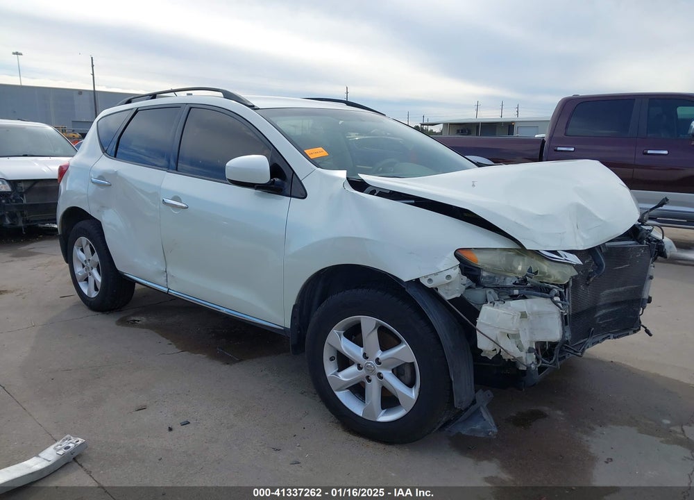 2009 NISSAN MURANO S VIN: JN8AZ18W99W144282