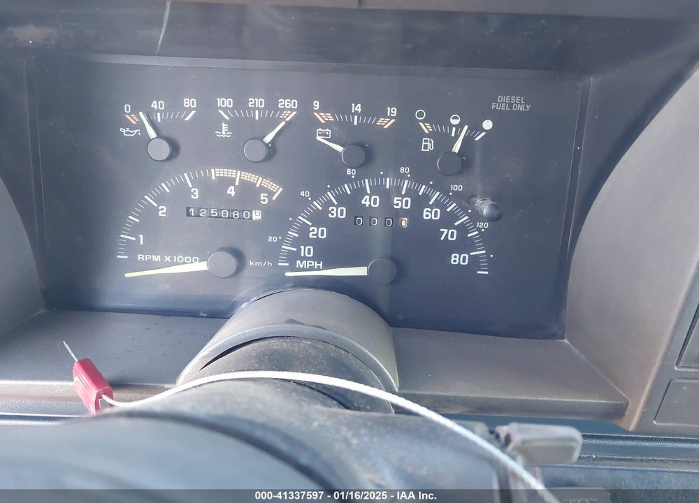 1993 GMC SIERRA K2500 VIN: 1GTGK29F2PE545075