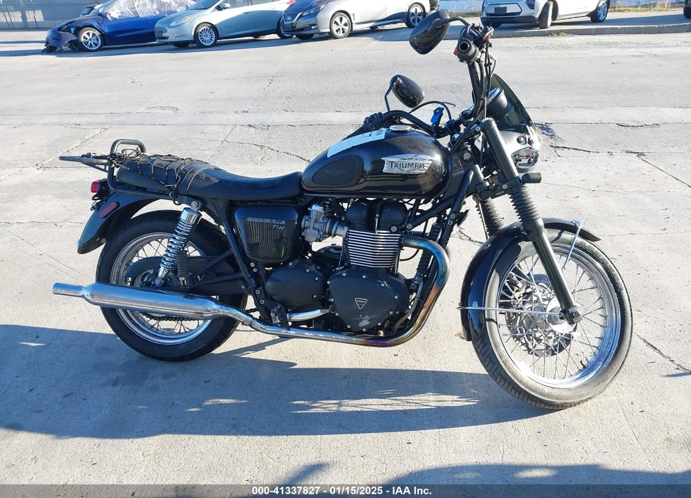 2013 TRIUMPH MOTORCYCLE BONNEVILLE T100 VIN: SMT910K16DT602353