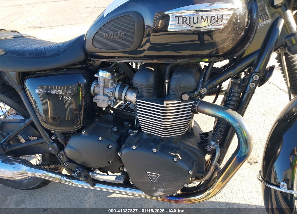2013 TRIUMPH MOTORCYCLE BONNEVILLE T100 VIN: SMT910K16DT602353