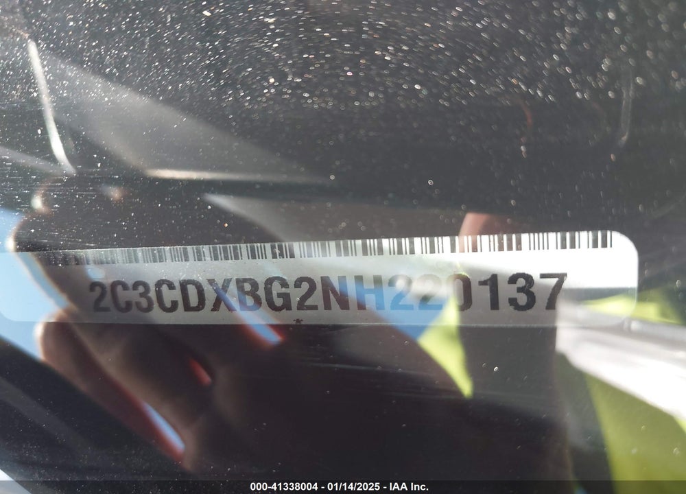 2022 DODGE CHARGER SXT RWD VIN: 2C3CDXBG2NH220137
