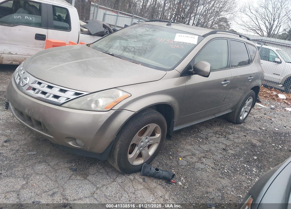2004 NISSAN MURANO SL VIN: JN8AZ08T04W208458