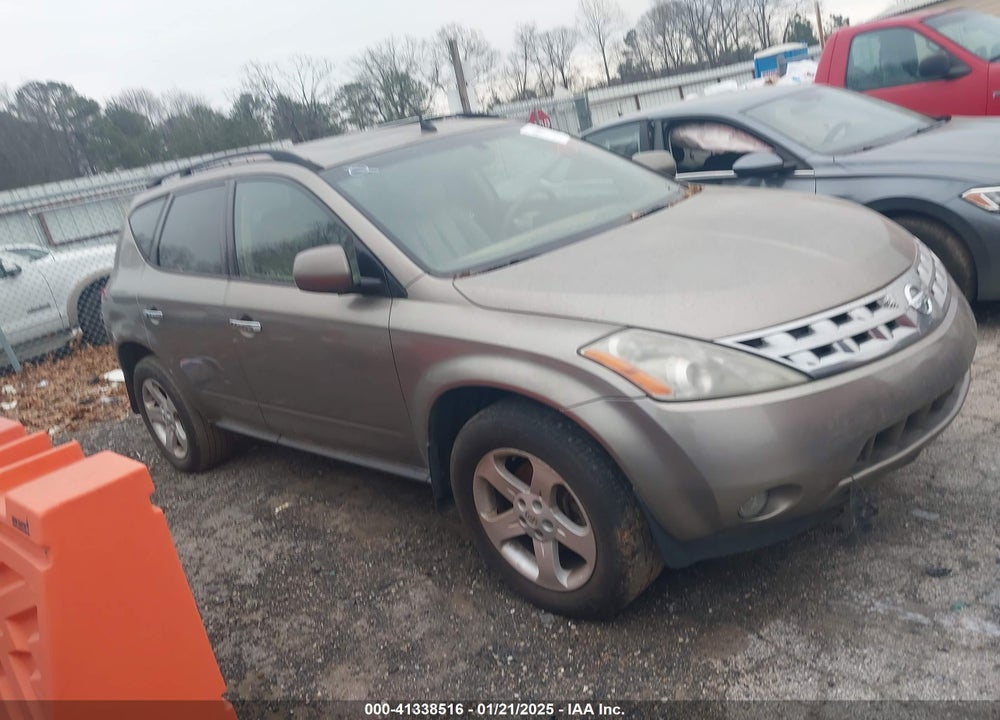 2004 NISSAN MURANO SL VIN: JN8AZ08T04W208458