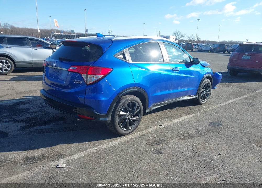 2022 HONDA HR-V AWD SPORT VIN: 3CZRU6H12NM716814
