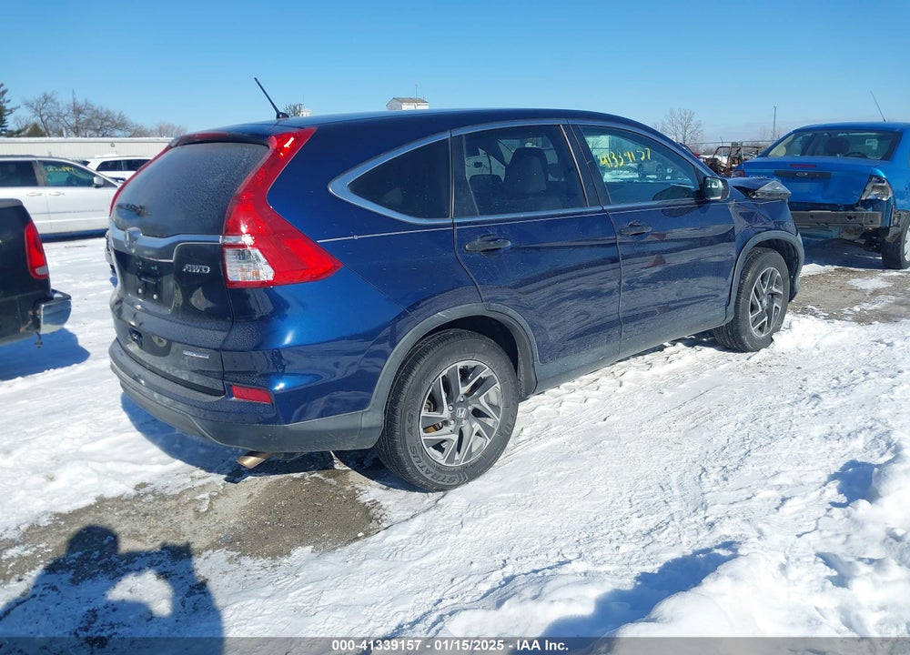 2016 HONDA CR-V SE VIN: 2HKRM4H40GH650826